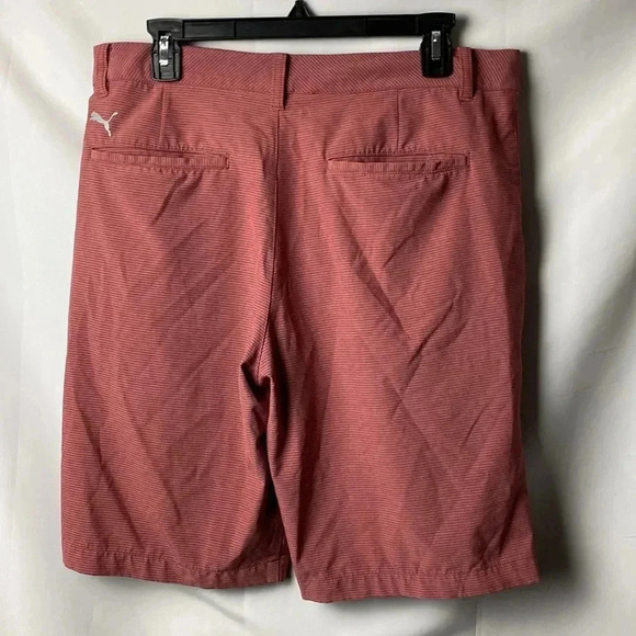 PUMA MENS SHORTS SIZE 32 RED PIN STRIPE GOOD CLEAN CONDITION - Picture 9 of 12